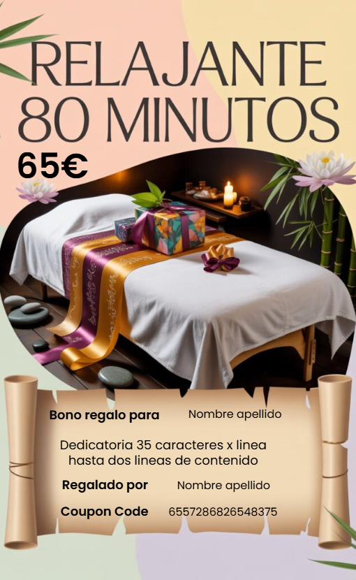 Bono relajante 80 minutos